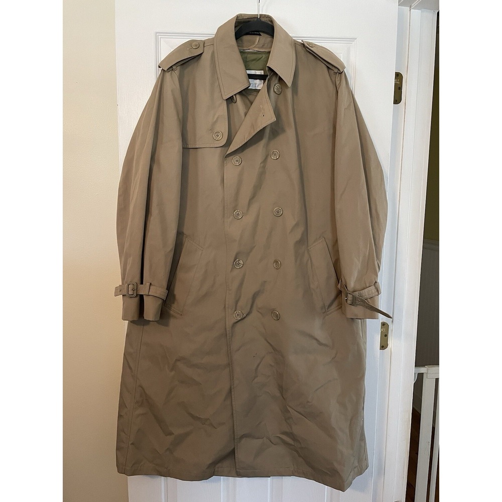 Royal Knight All Weather Trench Coat Men's‎ 44 Long Heavy Lined Warm Double